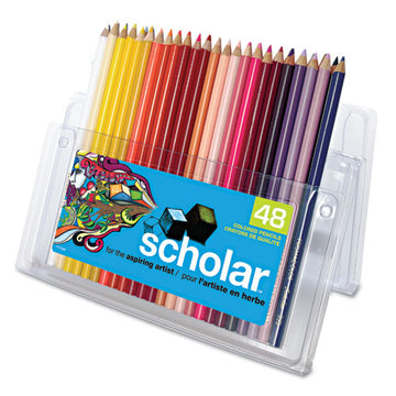 Prismacolor® Scholar Colored Pencil Set, 3 Mm, 2b (#2), Assorted Lead-barrel Colors, Dozen freeshipping - TVN Wholesale